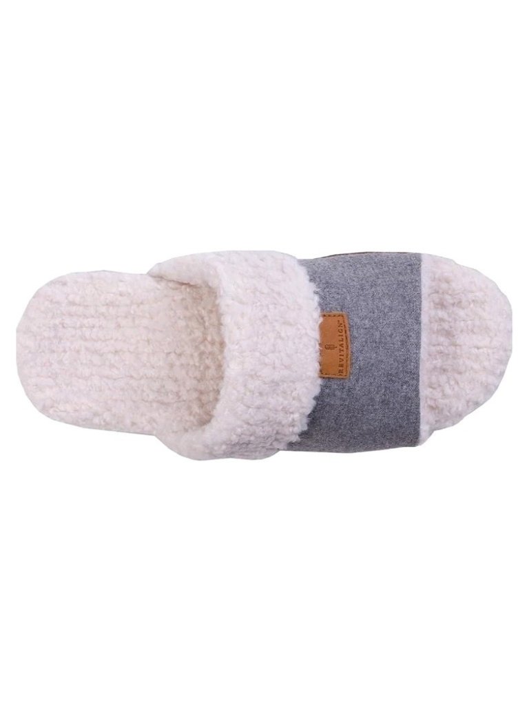 Revitalign Juniper Orthotic Slippers Women’s Size 6d Gray Sherpa Slide. Wl60 — image 5 of 8